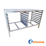 Mesón de Trabajo 140x65x90 cms. Con Bandejero Gastromaq