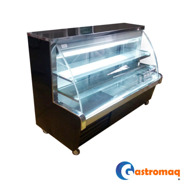 vitrina pastelera curva 1,5 mts Gastromaq