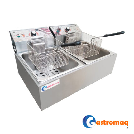 Freidora Eléctrica 2 Depósitos Gastromaq