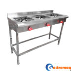 Anafe a Gas 3 Platos Altp 30×30 cms. Gastromaq