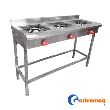 Anafe a Gas 3 Platos Altp 30×30 cms. Gastromaq