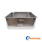 Asadera Con Asa 60x40x15 cms. Acero Inoxidable Gastromaq