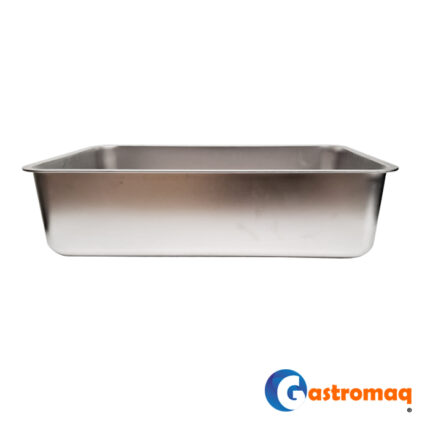 Asadera Con Asa 60x40x7 cms. Acero Inoxidable Gastromaq