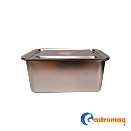Asadera Con Asa Tapa 36x27x15 cms. Acero Inoxidable Gastromaq