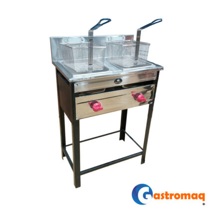 Freidora 2 Depósitos 2 Canastos 18 Litros Gastromaq