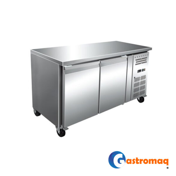 Mesón Refrigerado 314 lts. 136x70x86mm. Frío Forzado Gastromaq