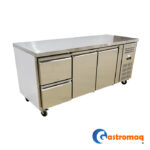 Mesón Refrigerado 465 lts. Con Gaveta 179,5x70x86cm. Frío Forzado Gastromaq