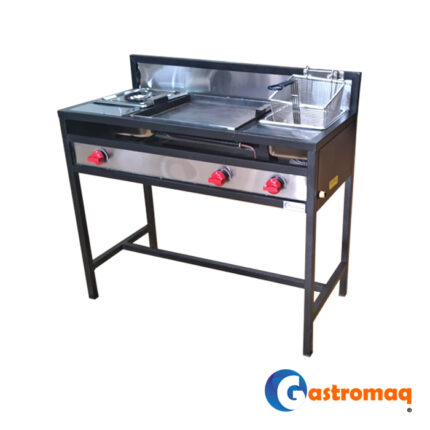 Lonchera 3 Funciones – Churrasquera 45×45, Freidora y Baño Maria Gastromaq