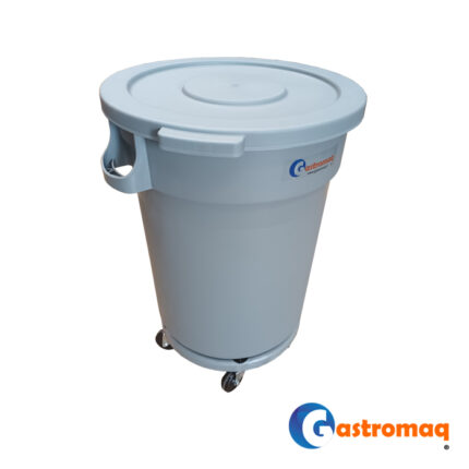 Contenedor de basura 120 lts. con tapa lisa. Gastromaq