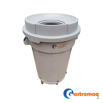 Contenedor de basura 85 lts. con tapa embudo Gastromaq