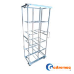 Carro transportador bidon de agua x 10 con luz Gastromaq