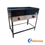 Churrasquera 90x50 cm. 2 quemadores Gastromaq
