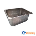 Deposito acero GN 1/2 x15. 26.5 x 32.5 x15 cm. perforado Gastromaq