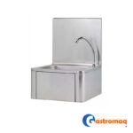 Lavamanos Mural Acero Con Respaldo Push Gastromaq