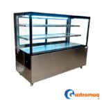 Vitrina Pastelera 3 Niveles 1.5 mts. Cuadrada Gastromaq