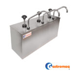 Dispensador Salsa Acero 3 Depósitos 3 Lts. Gastromaq