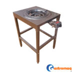 Fogón Simple Alto Doble Quemador Gastromaq