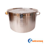 Fondo Acero Bajo 40x24 cm. Gastromaq