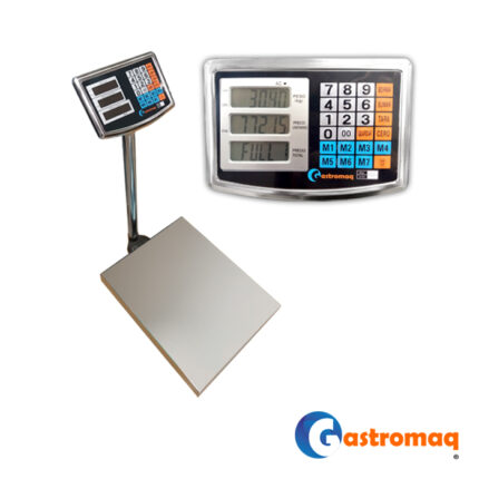 Balanza Digital 300 kg Acero y Visor Aereo Gastromaq