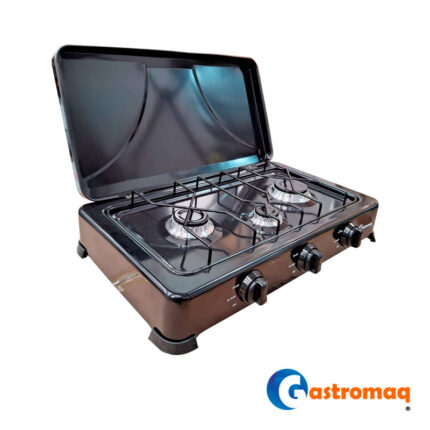 Cocina 3 Platos Acero Con Tapa Gastromaq