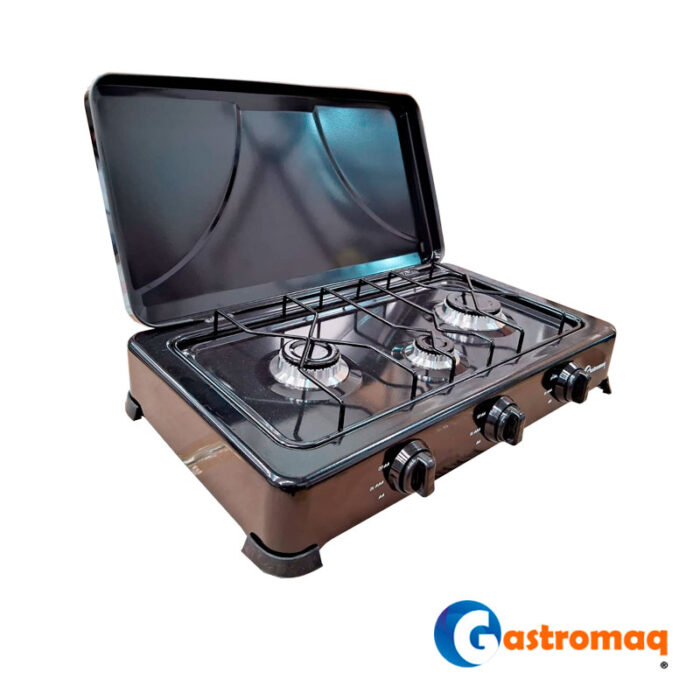 Cocina 3 Platos Acero Con Tapa Gastromaq