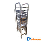 Carro Bandejero 15 Niveles Acero Inoxidable 33x54 cm. Gastromaq