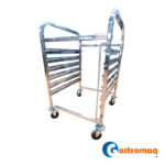 Carro Bandejero 6 Niveles Acero Inoxidable 2x1/1GN (12GN) Gastromaq