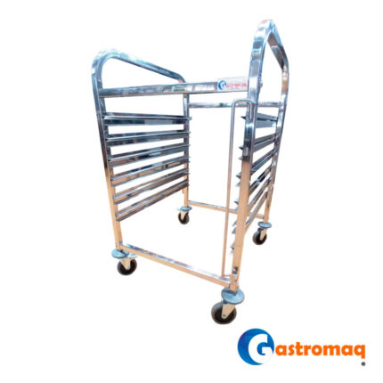 Carro Bandejero 6 Niveles Acero Inoxidable 2x1/1GN (12GN) Gastromaq
