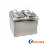 Dispensador Salsa Acero 2 Depósitos 4 lts. Toppo Gastromaq