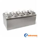 Dispensador Salsa Acero 5 Depósitos 10 lts. Toppo Gastromaq