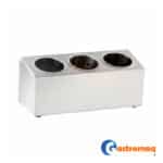 Soporte Organizador Para Cubiertos 3 Dépositos Acero Inoxidable Gastromaq