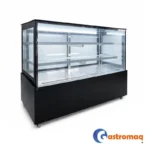 Vitrina Pastelera 3 Niveles Negra 1.5 mts. Cuadrada Gastromaq - Imagen 2