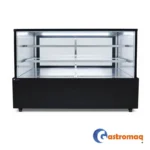 Vitrina Pastelera 3 Niveles Negra 1.8 mts. Cuadrada Gastromaq