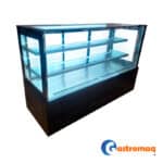 Vitrina Pastelera 3 Niveles Negra 1.8 mts. Cuadrada Gastromaq - Imagen 2