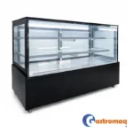 Vitrina Pastelera 3 Niveles Negra 1.8 mts. Cuadrada Gastromaq - Imagen 2