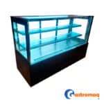 Vitrina Pastelera 3 Niveles Negra 1.5 mts. Cuadrada Gastromaq - Imagen 2