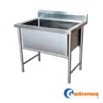 Lavafondo 1 Recipiente 100x60x90 cm. Gastromaq - Imagen 2