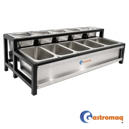Soporte Para Depósitos 2 Niveles Sin Depósitos Gastromaq