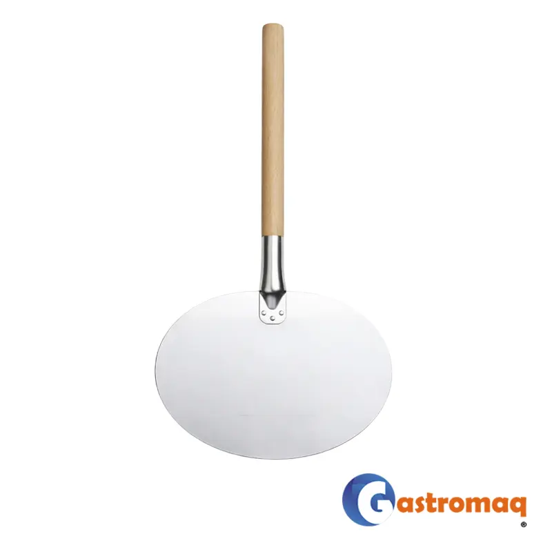 Espátula-Pizza-Aluminio-30-cm.-Redonda-Gastromaq-2 Espátula Pizza Aluminio 30 cm. Redonda Gastromaq - Imagen 1