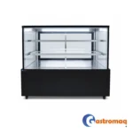 Vitrina Pastelera 3 Niveles Negra 1.2 mts. Cuadrada Gastromaq